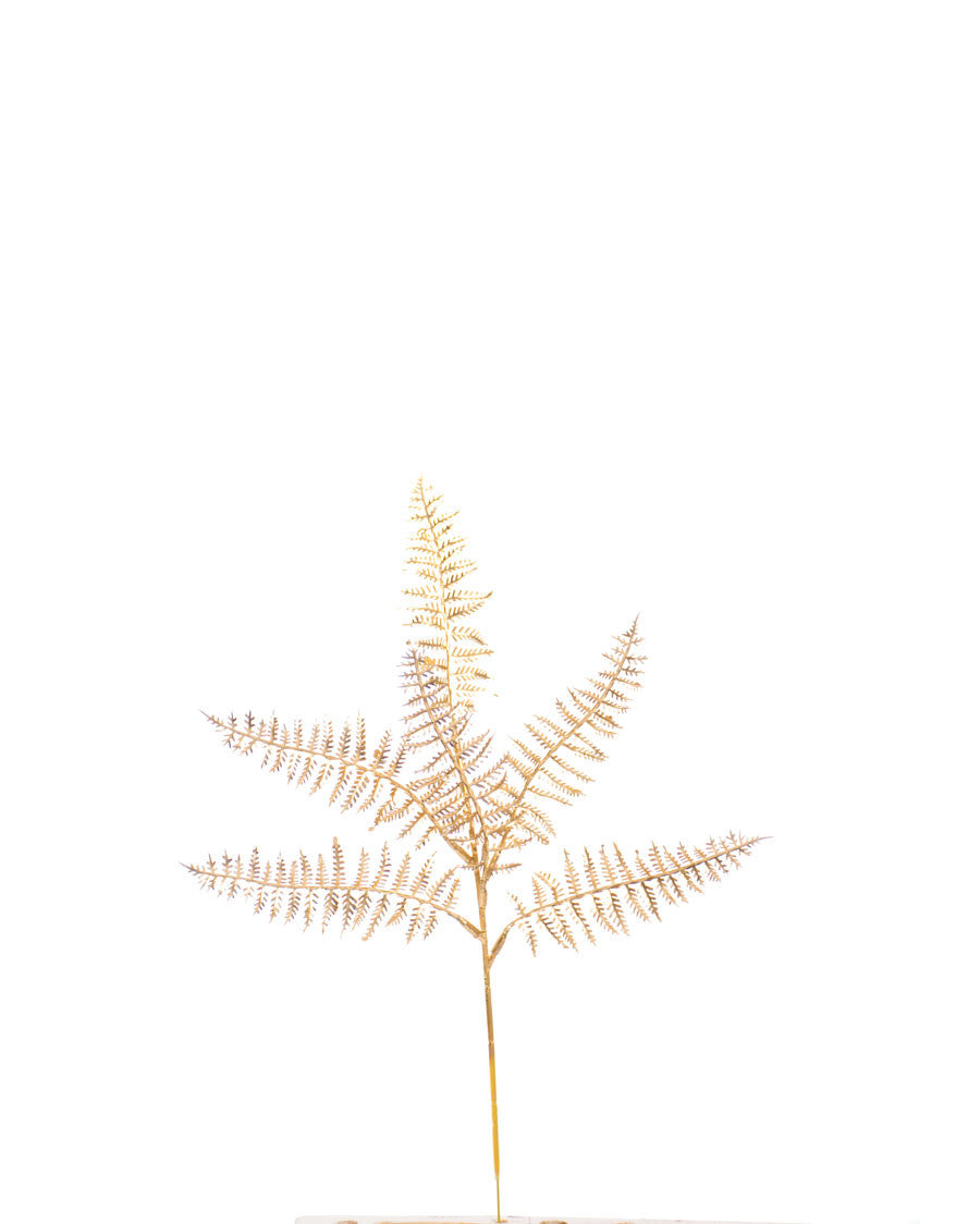 15" Artificial Fern Leaves Foliage Spray S4815-GLD
