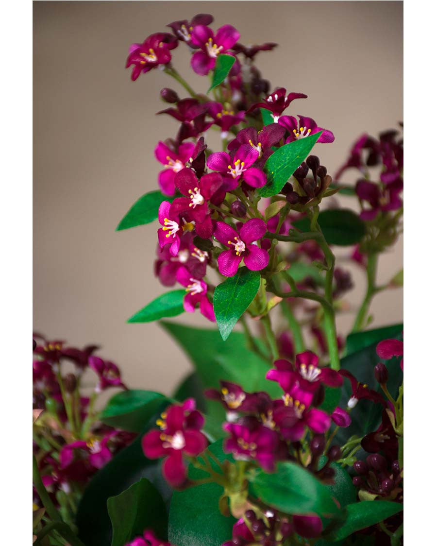 18" Wild Lilac Silk Flower Stem Spray S4897