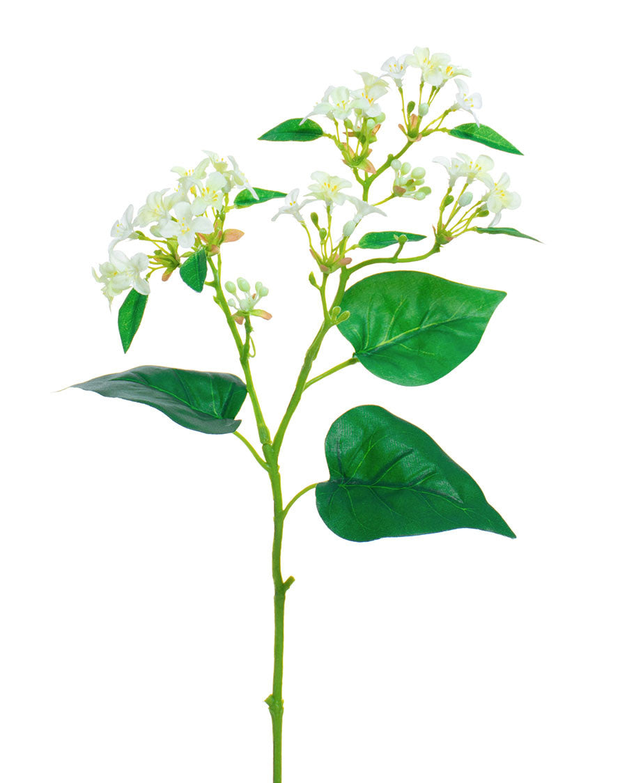 18" Wild Lilac Silk Flower Stem Spray S4897