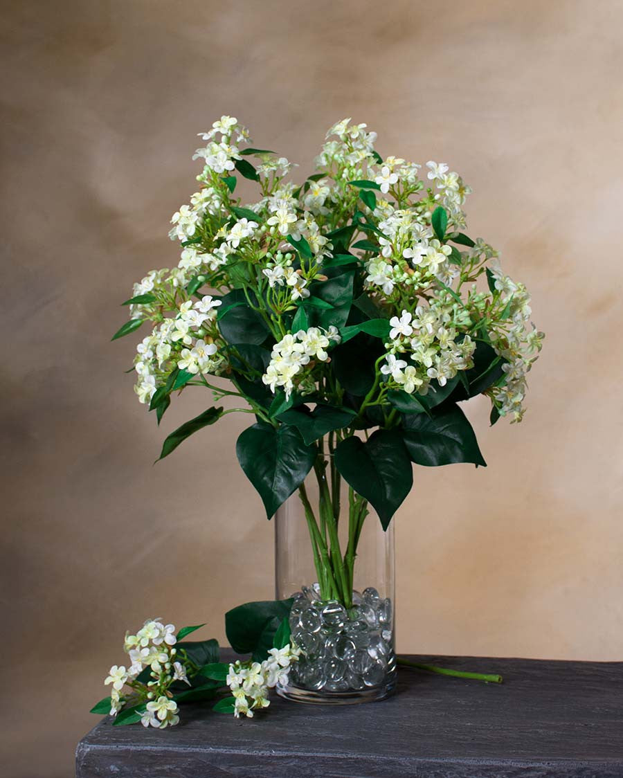 18" Wild Lilac Silk Flower Stem Spray
