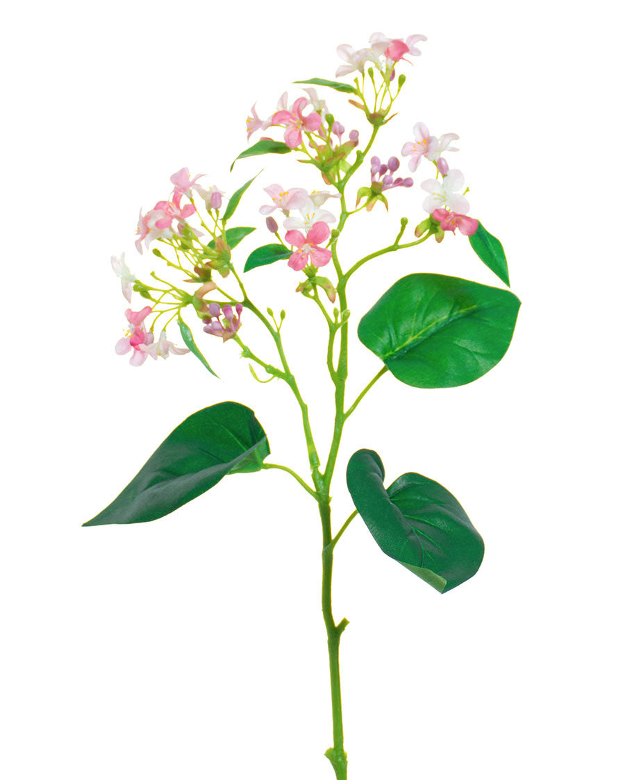 18" Wild Lilac Silk Flower Stem Spray S4897
