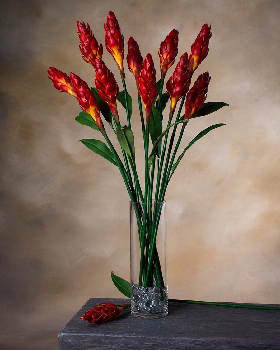 31" Artificial Torch Ginger Stem