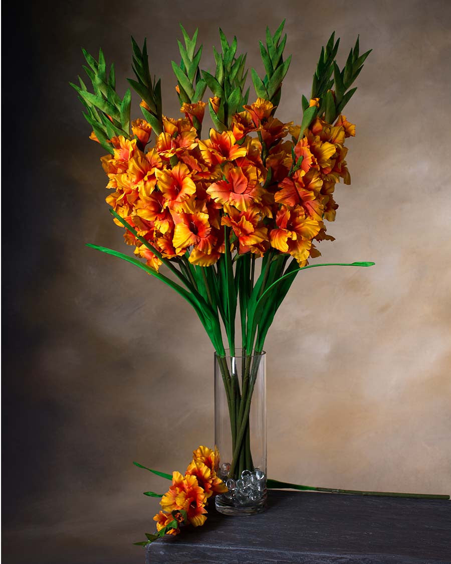 35" Gladiola Silk Flower Stem