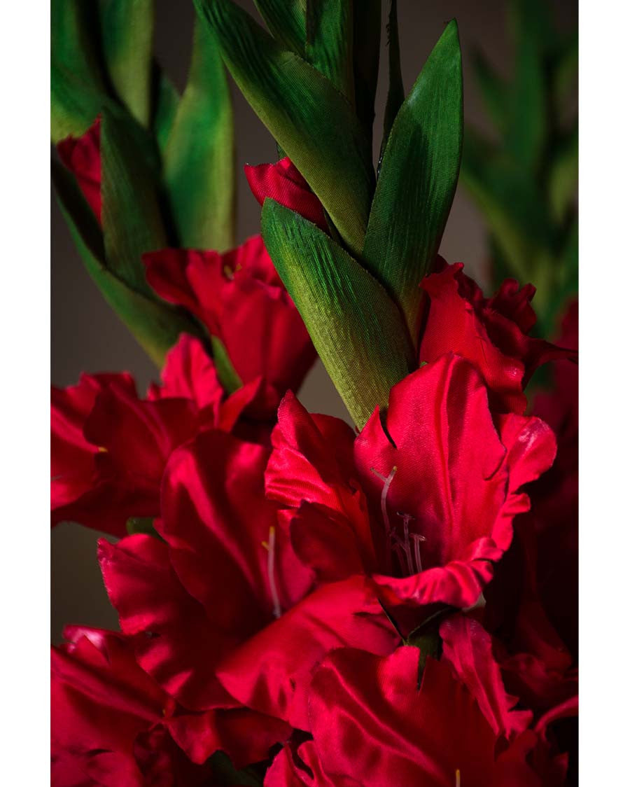35" Gladiola Silk Flower Stem S4902