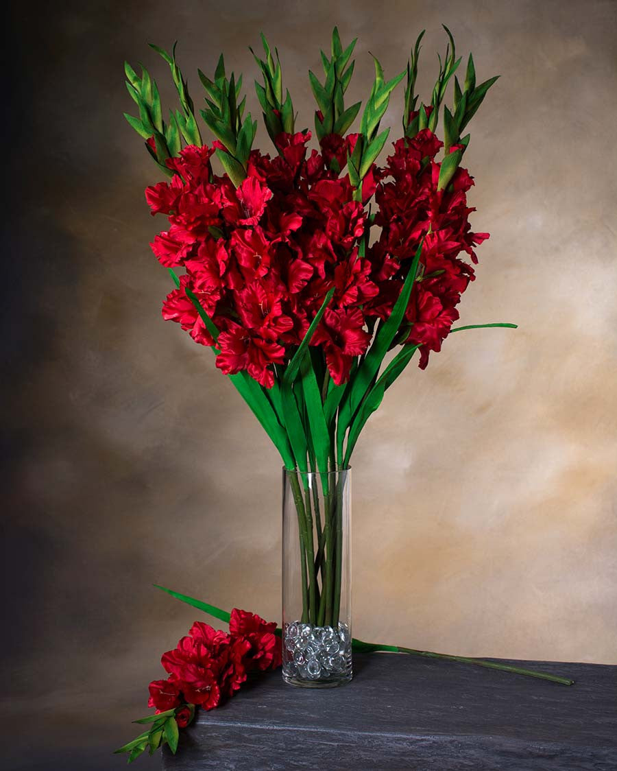35" Gladiola Silk Flower Stem