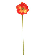22.5" Poppy Silk Flower Stem S4904