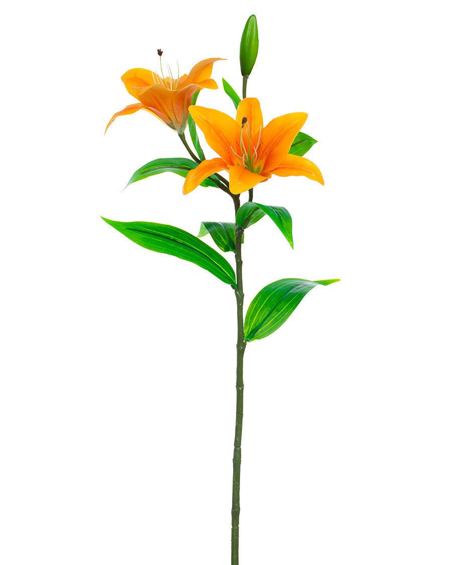 30" Tiger Lily Silk Flower Stem S4905