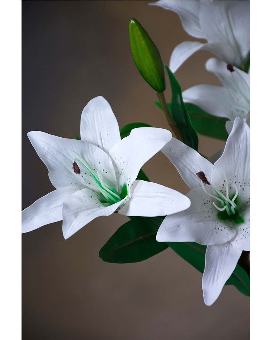30" Tiger Lily Silk Flower Stem S4905
