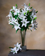 30" Tiger Lily Silk Flower Stem S4905