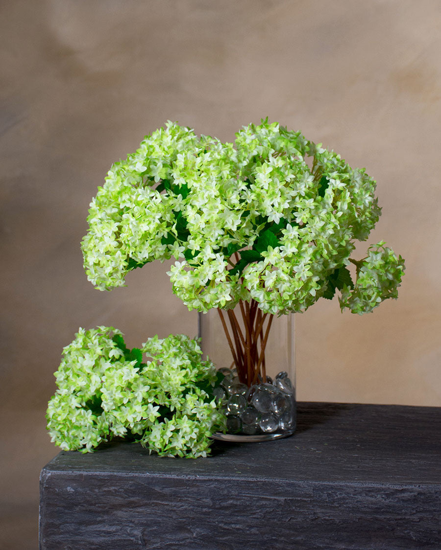 12" Snowball Hydrangea Silk Flower Bundle