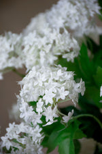 25" Snowball Hydrangea Silk Flower Stem Spray S4907
