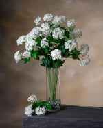 25" Snowball Hydrangea Silk Flower Stem Spray S4907
