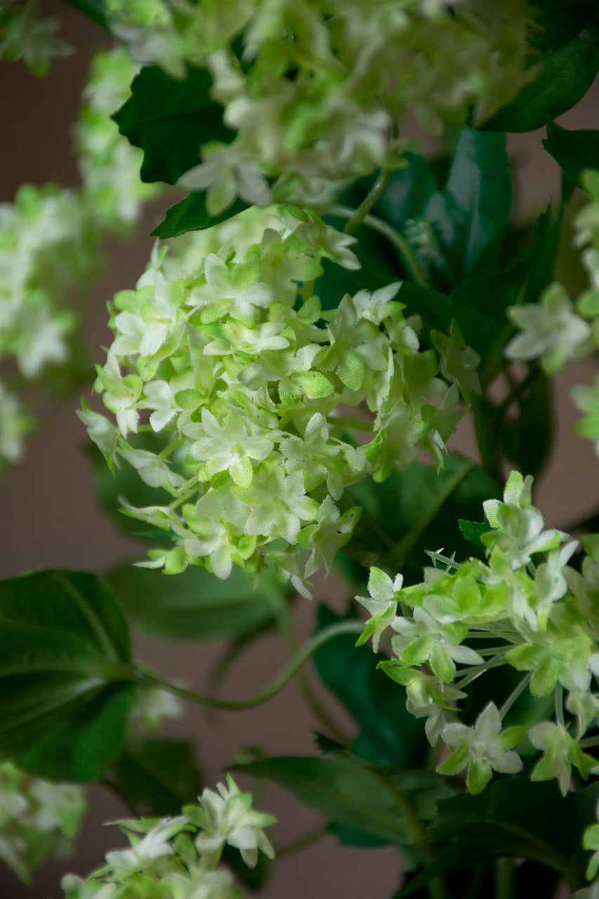 25" Snowball Hydrangea Silk Flower Stem Spray S4907