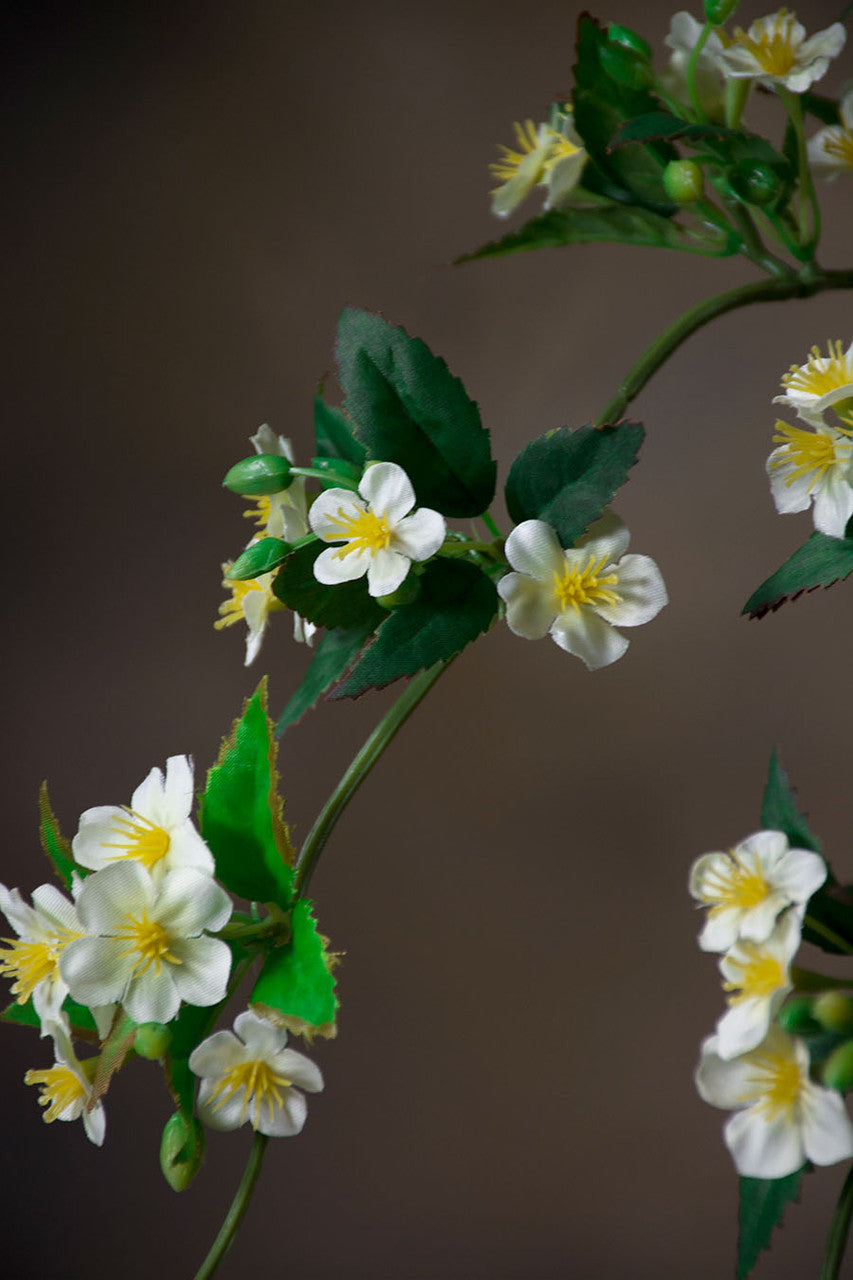 31" Artificial Pear Blossom Flower Stem S4908