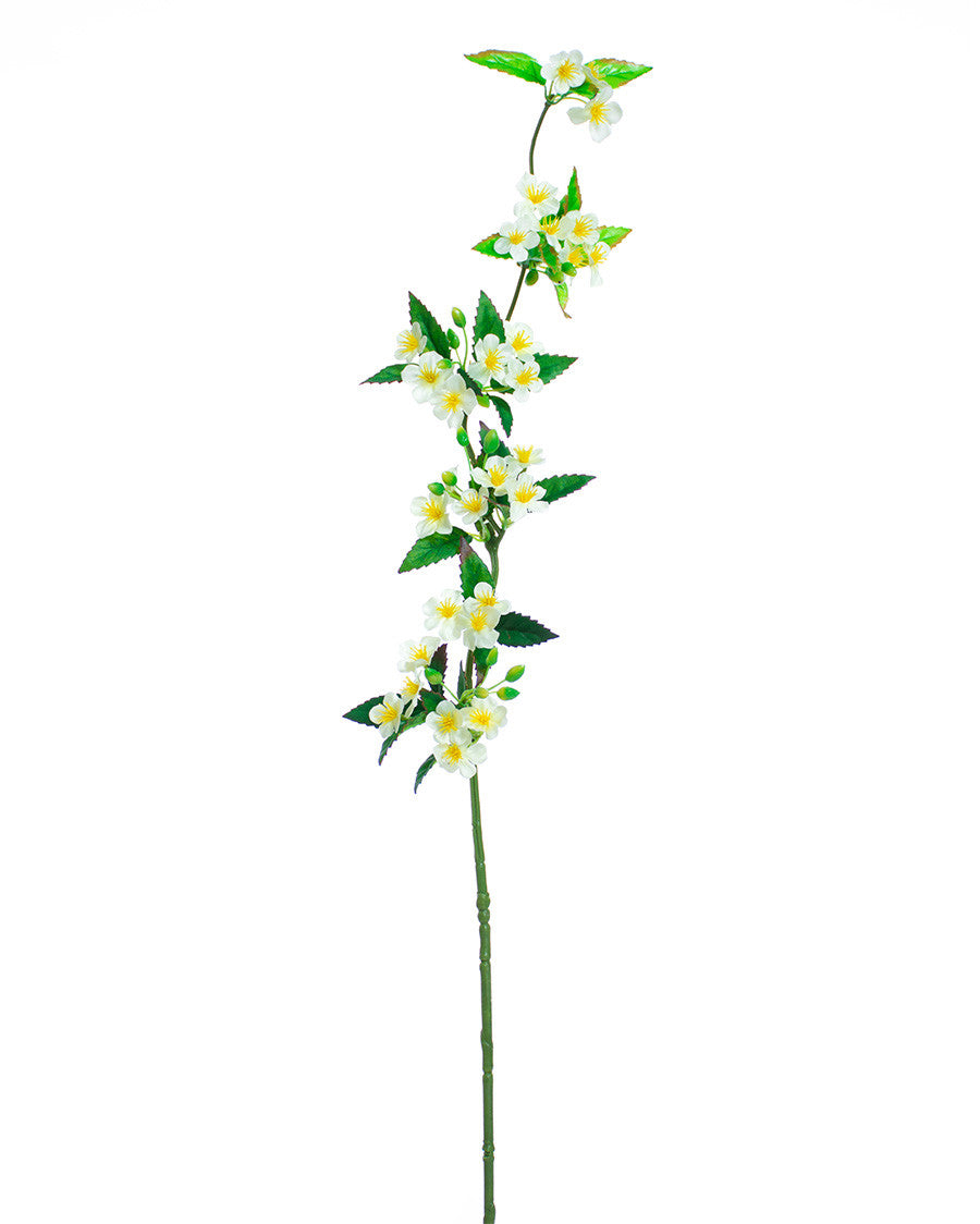 31" Artificial Pear Blossom Flower Stem S4908