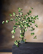 31" Artificial Pear Blossom Flower Stem S4908