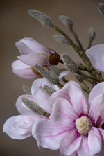 17" Magnolia Silk Flower Stem Spray S4909