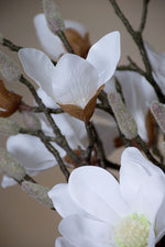 17" Magnolia Silk Flower Stem Spray S4909