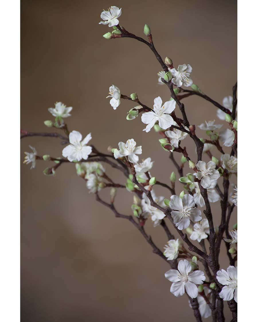27" Silk Cherry Blossom Faux Flower Stem S4965