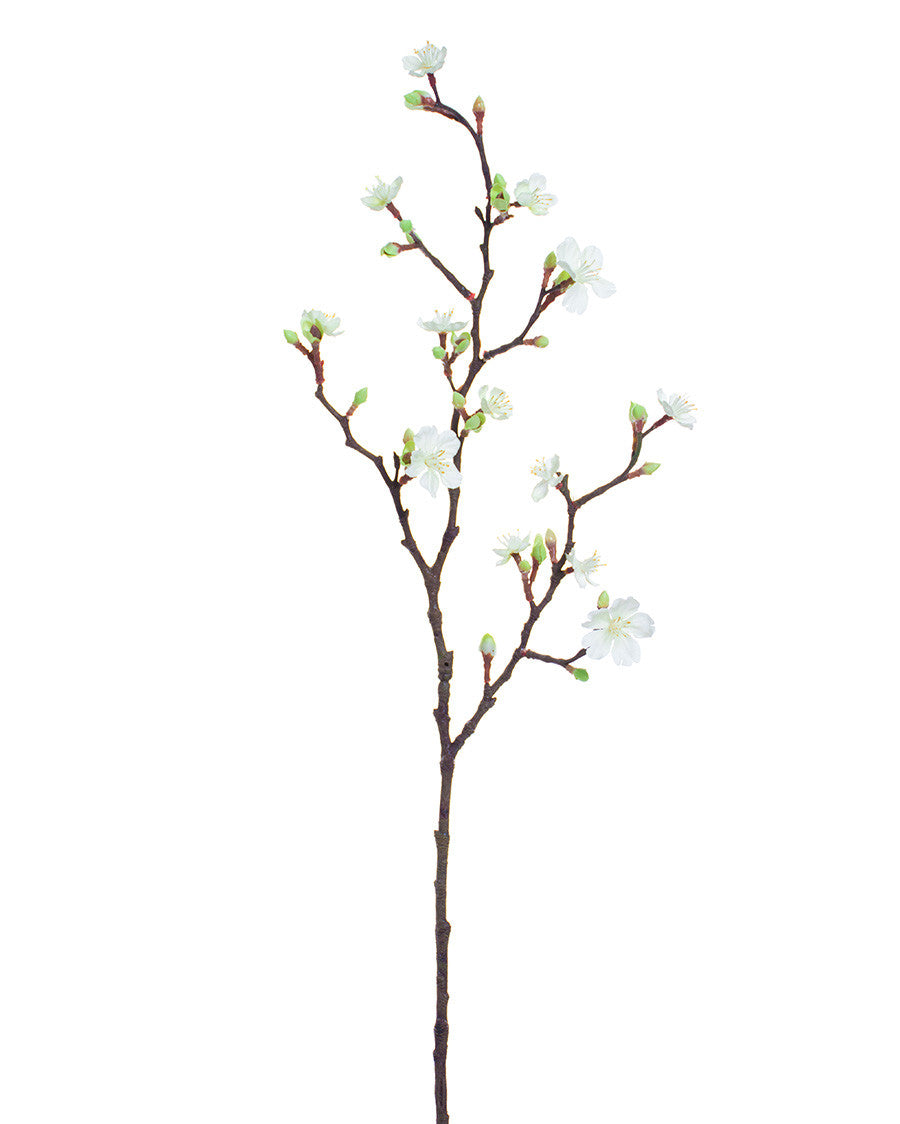 27" Silk Cherry Blossom Faux Flower Stem S4965