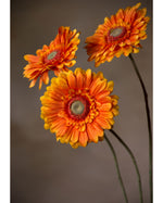 25" Silk Gerbera Daisy Faux Flower Stem S5003