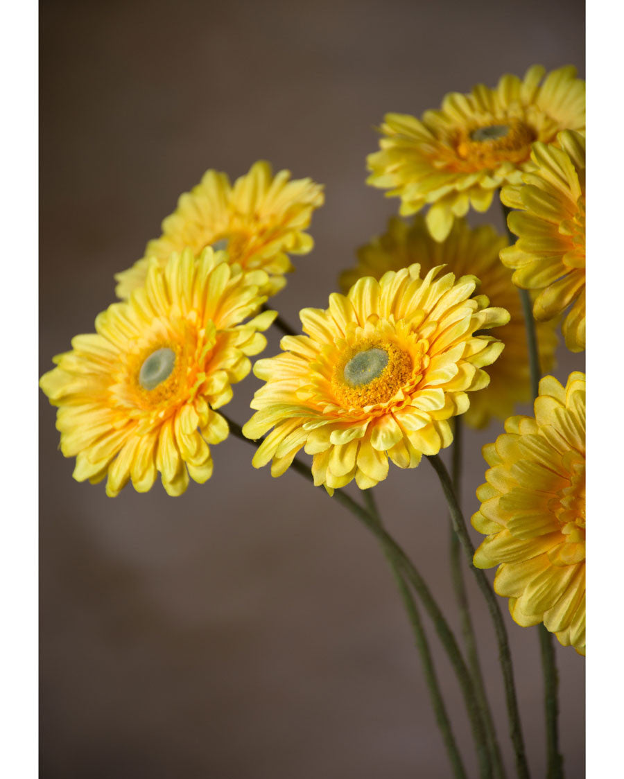 25" Silk Gerbera Daisy Faux Flower Stem S5003