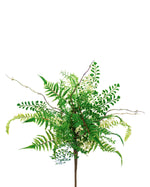 Plastic Fern & Berries Bush S5068-CRGR