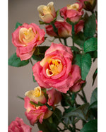 19.5" Diamond Rose Silk Flower Stem Spray S5072