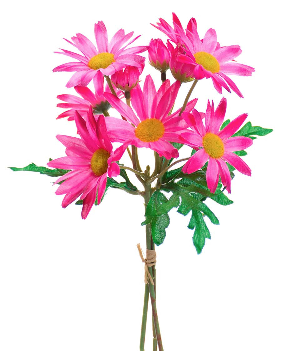 12" Mini Daisy Silk Flower Bundle