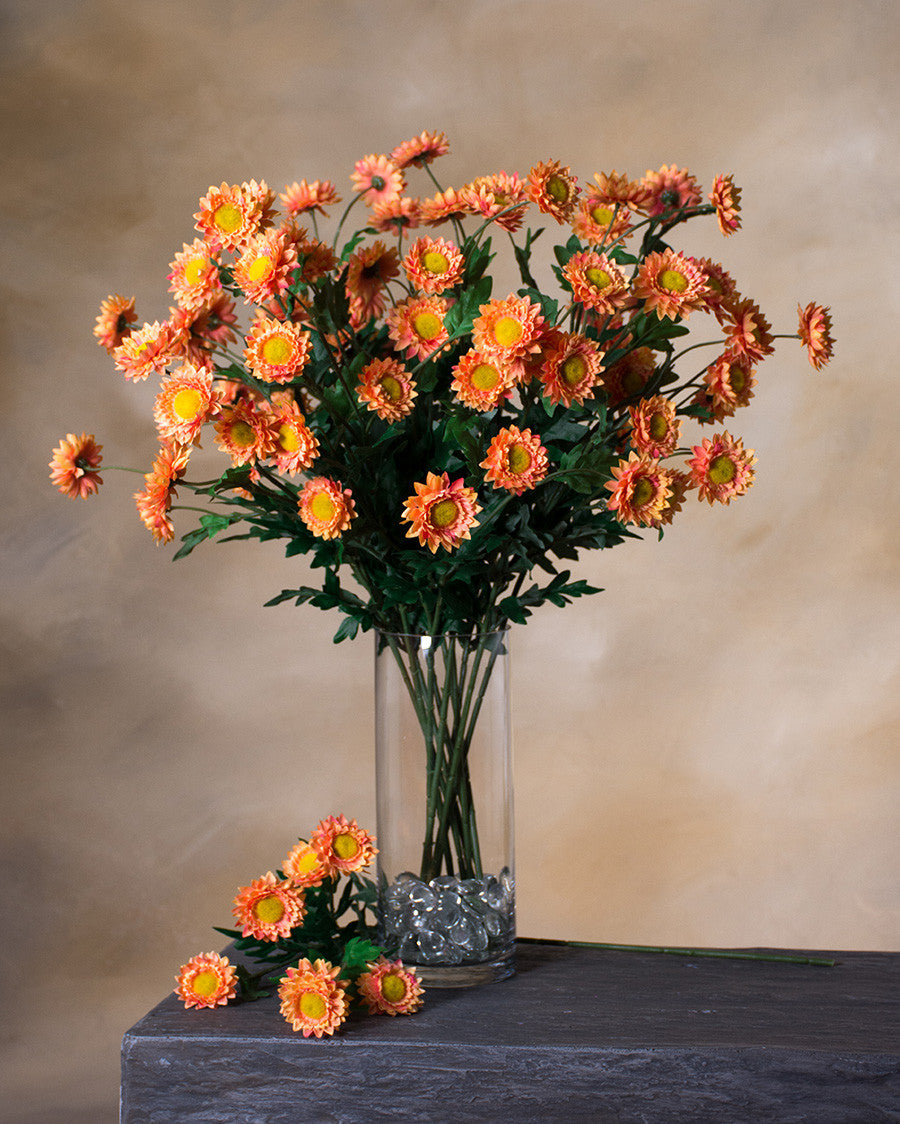 25" Daisy Silk Flower Stem Spray