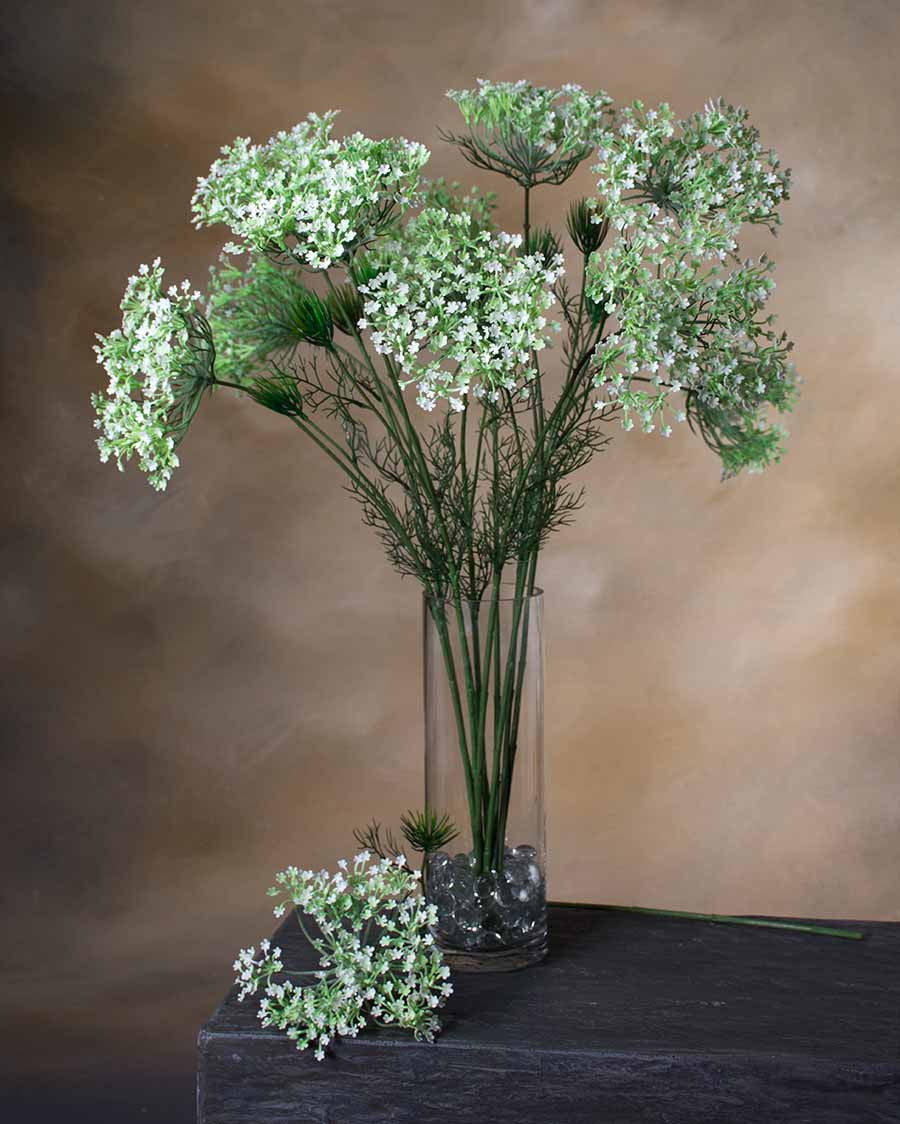 30" Queen Anne's Lace Faux Flower Stem