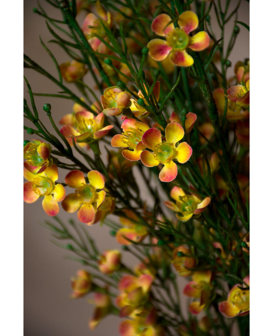 29" Faux Wax Flower Spray S5090