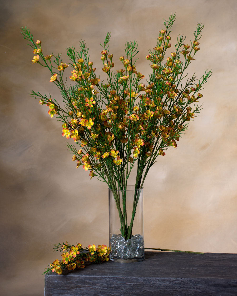 29" Faux Wax Flower Spray