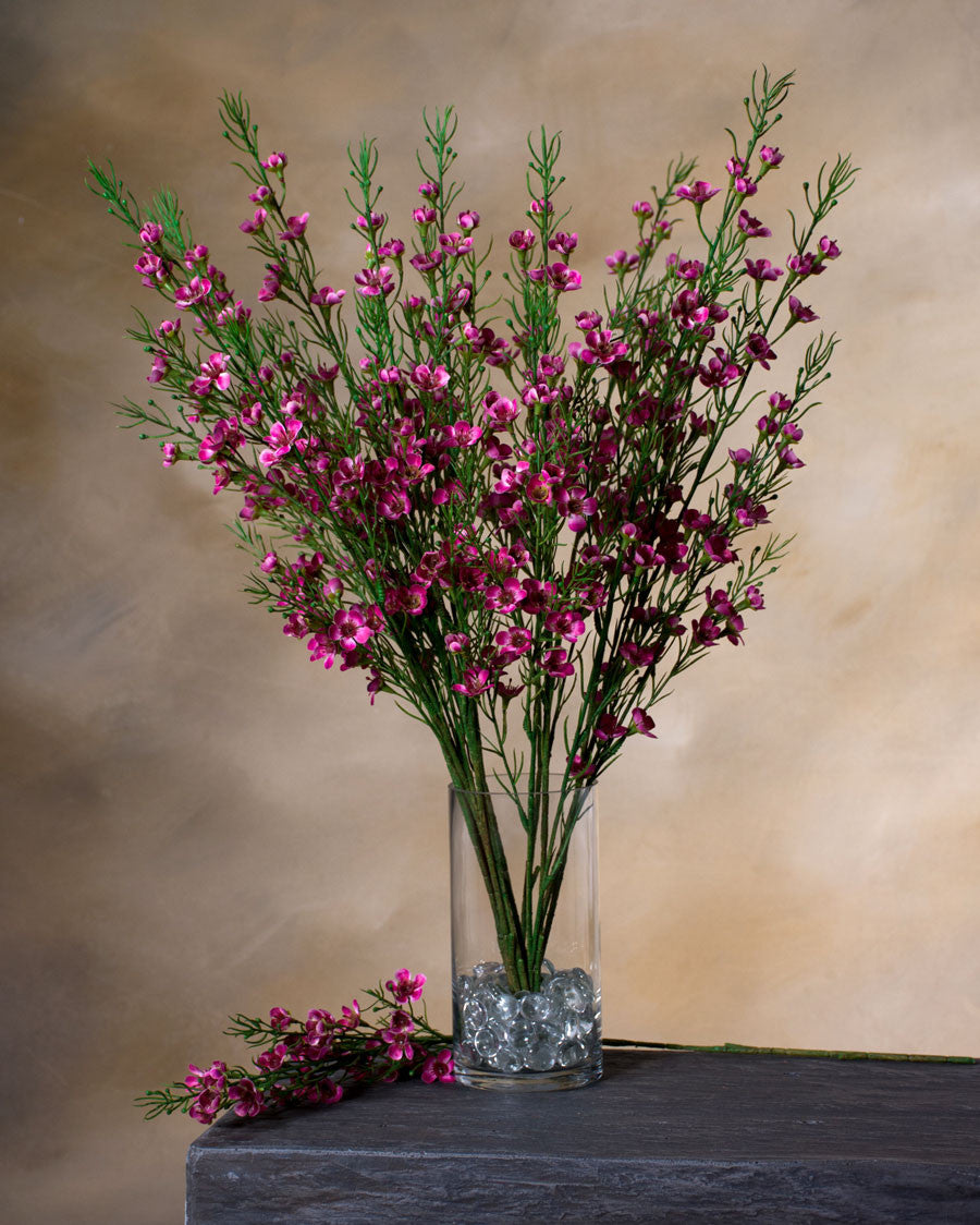 29" Faux Wax Flower Spray