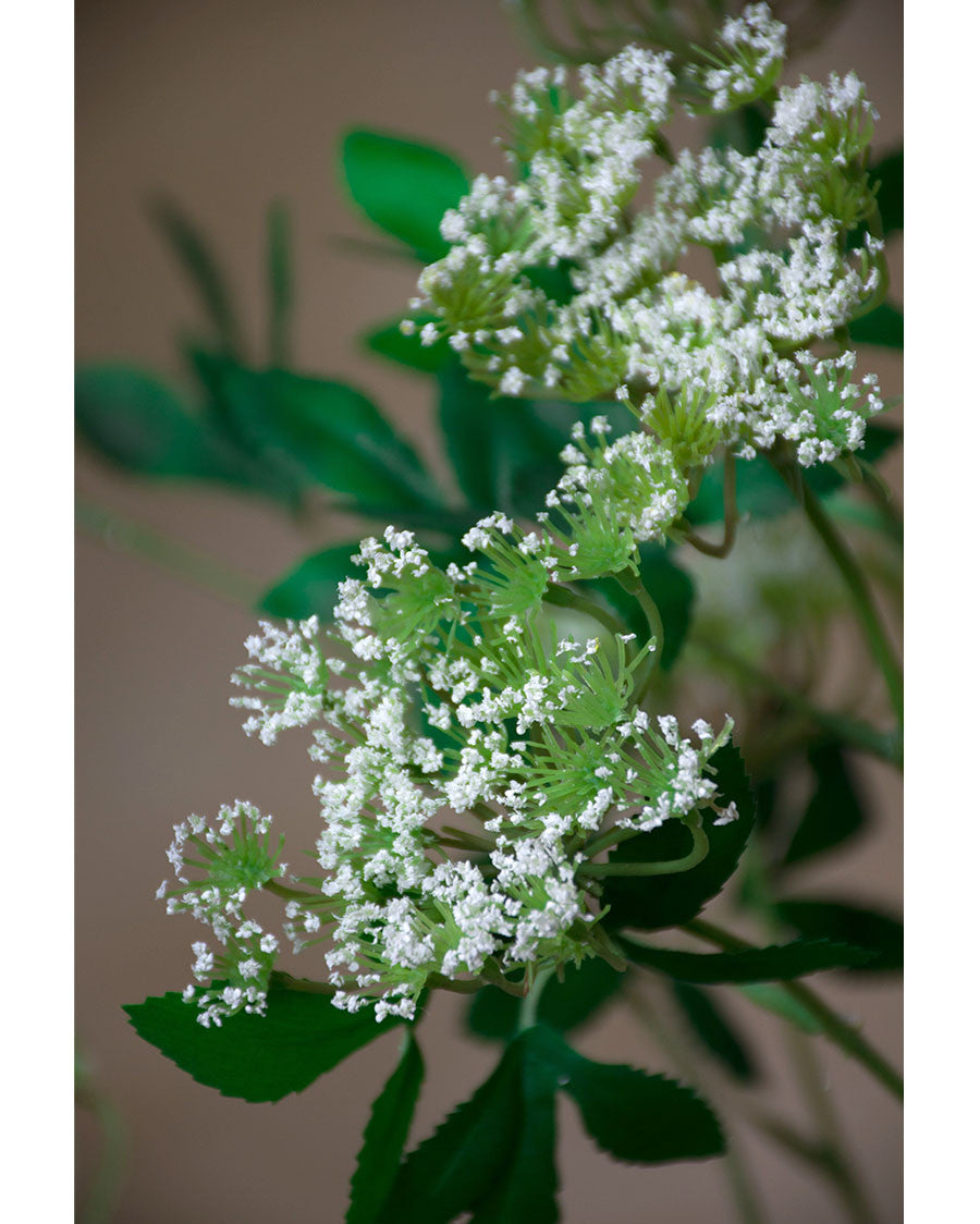 28" Queen Anne Lace Faux Flower Stem Spray S5093