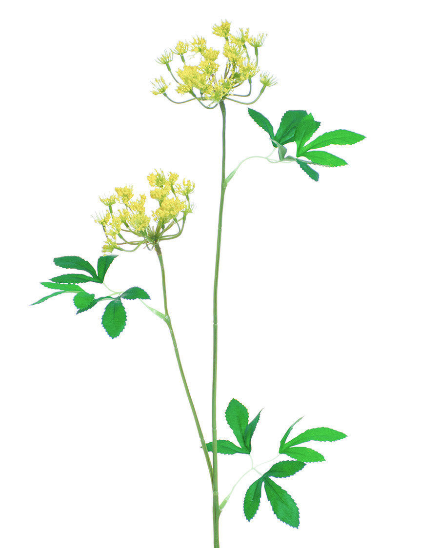 28" Queen Anne Lace Faux Flower Stem Spray S5093