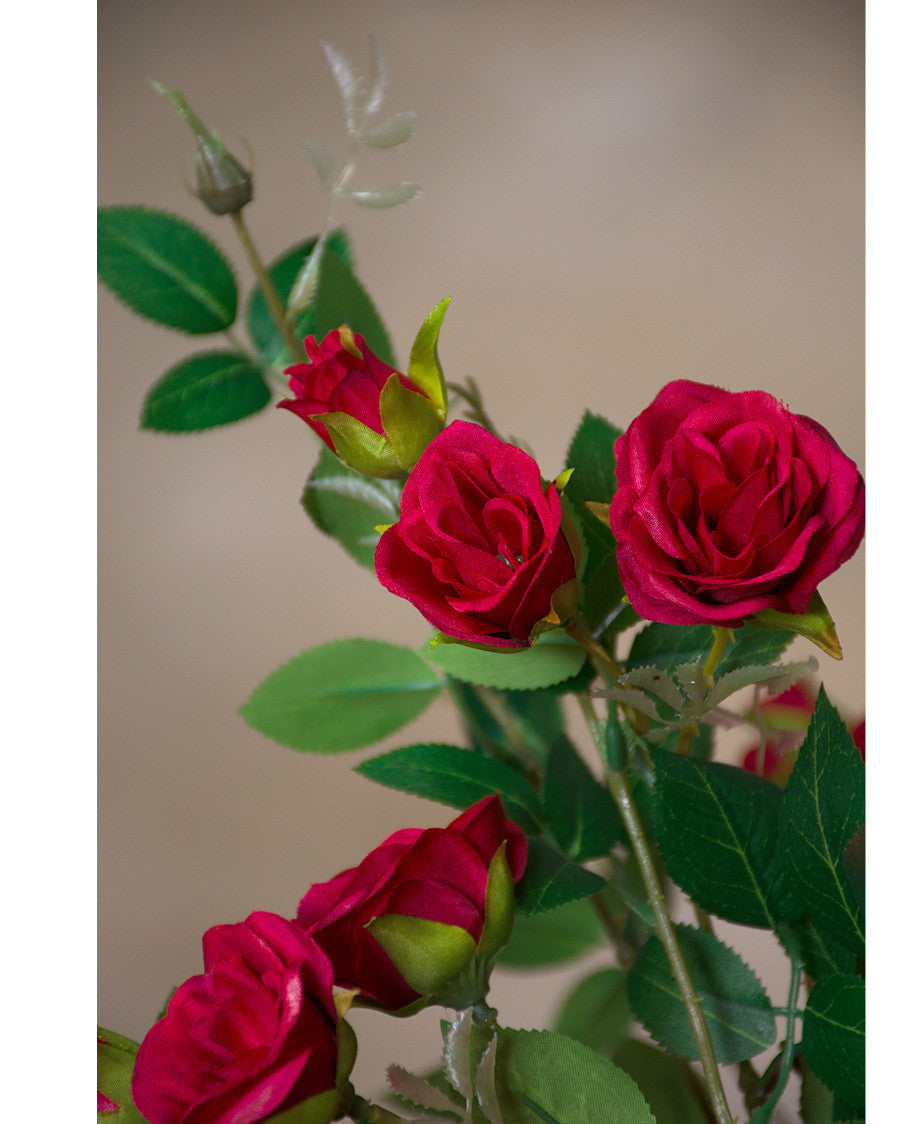 30.5" Rambling Rose Silk Flower Stem Spray S5095