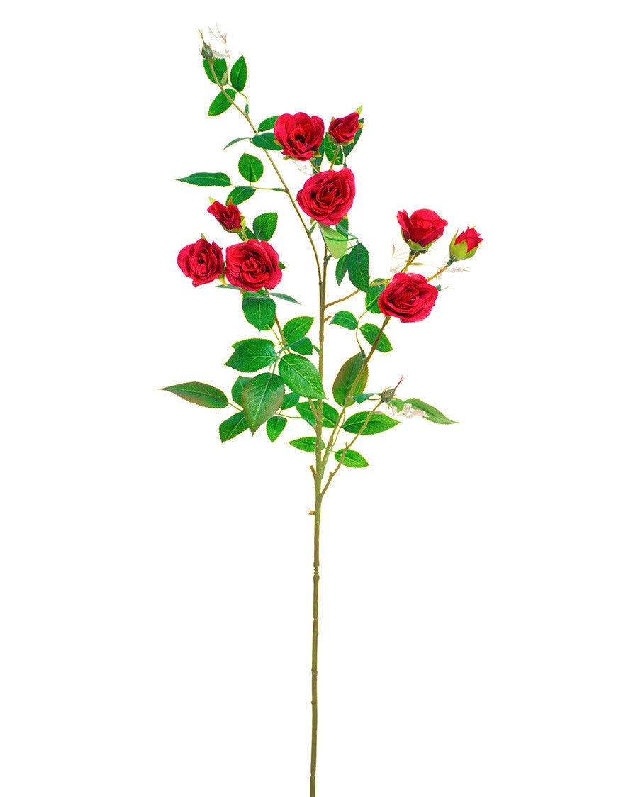 30.5" Rambling Rose Silk Flower Stem Spray S5095
