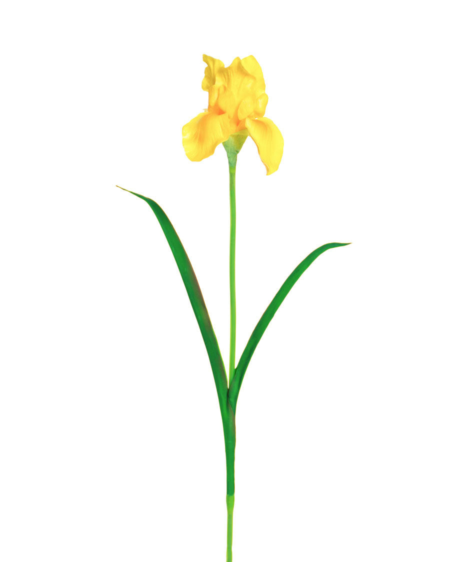 28" Faux Iris Flower Stem S5098