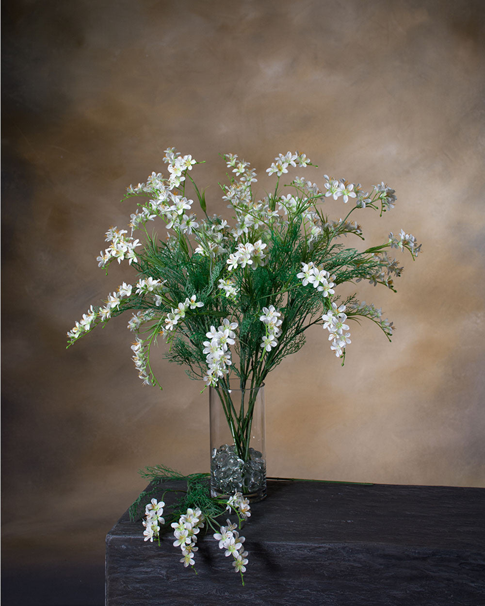 30" Mini Freesia Faux Flower Stem Spray