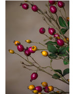 31" Rosehip Silk Flower Stem Spray S6031-RDOR