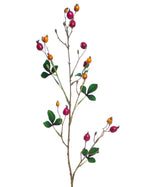 31" Rosehip Silk Flower Stem Spray S6031-RDOR