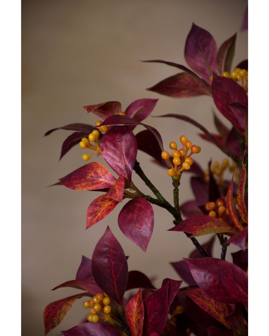 43" Sandcherry & Berries Artificial Foliage Stem Spray S6037-ORBR