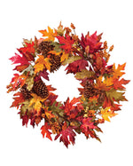 Autumn Maple Silk Wreath WRA165-NA