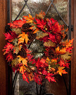 Autumn Maple Silk Wreath WRA165-NA