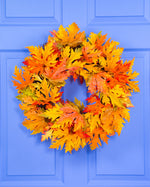 Golden Maple Faux Foliage Wreath WRA242-NA