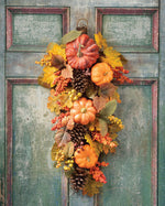 Pumpkins & Berries Autumn Teardrop WRA244-NA