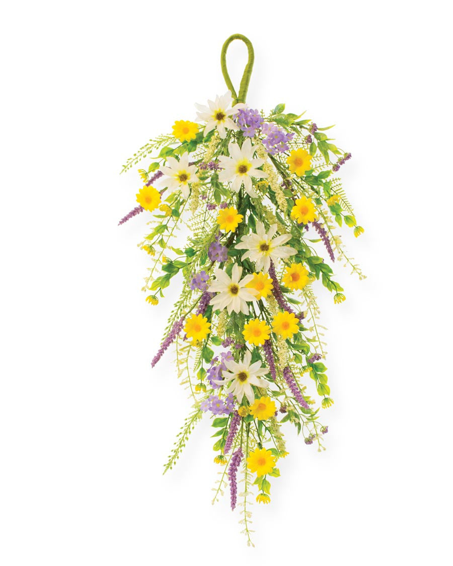 Daisy, Hydrangea & Lavender Teardrop WRA264-MS