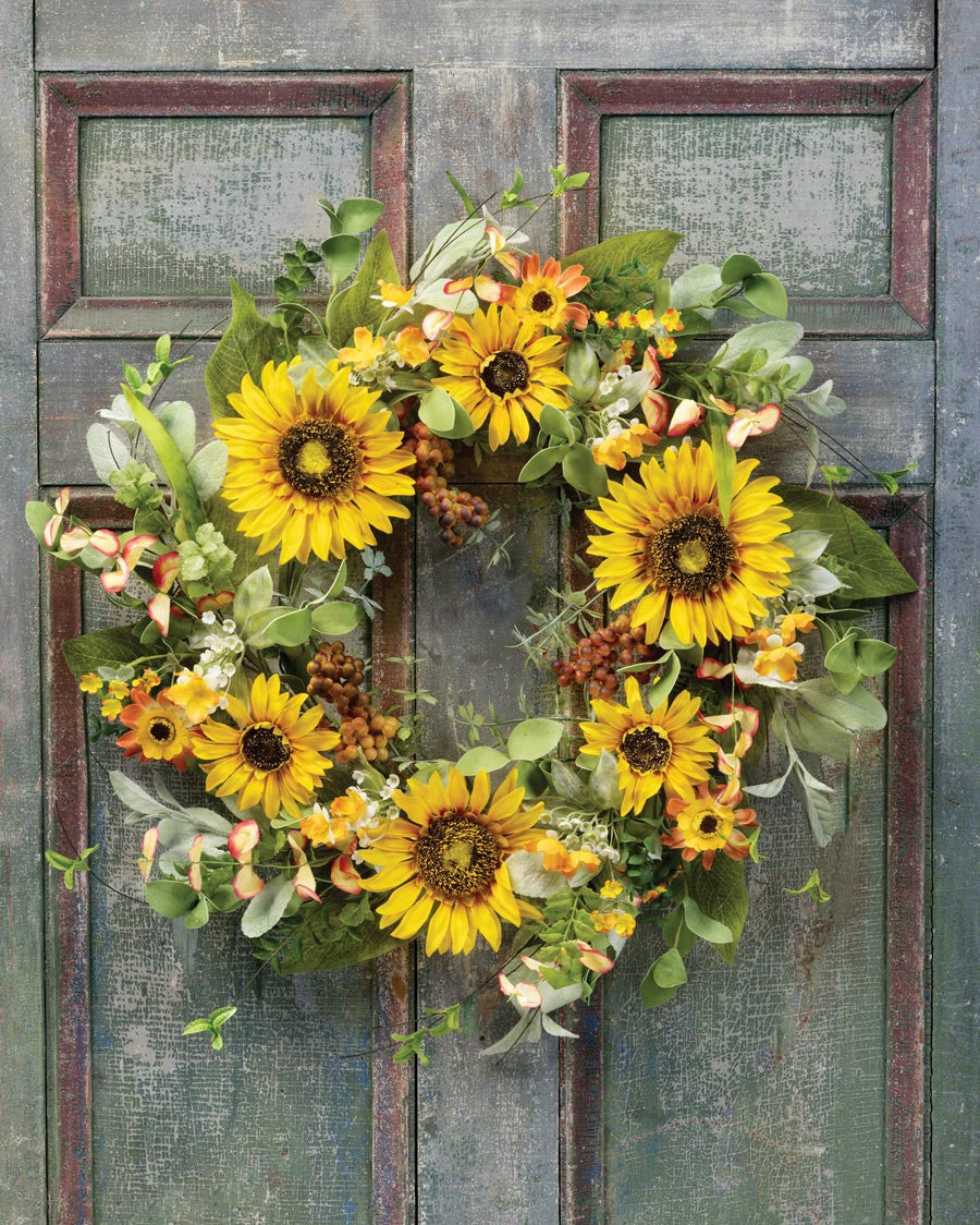 Sunflower Daydream Wreath WRA277-YE