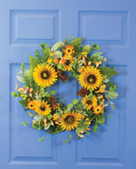 Sunflower Daydream Wreath WRA277-YE